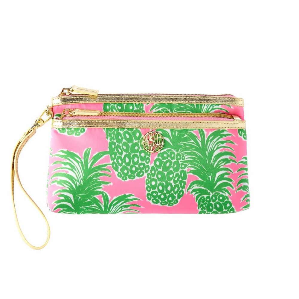 Lilly Pulitzer TOOSIE DOUBLE-POUCH WRISTLET NWOT